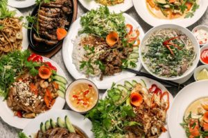 variety of Vietnam dishes
