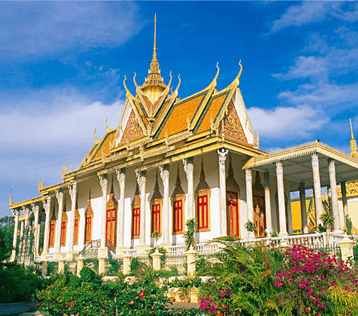 khmer pagoda vietnam at mekong delta
