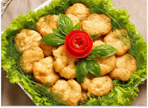 vietnam squid cake in ha long bay